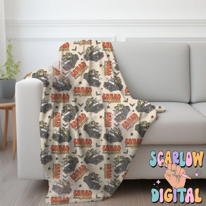 Squad Ghouls Seamless Pattern Digital Design Download, skeletons seamless pattern, zombie seamless, halloween seamless, spooky digital paper