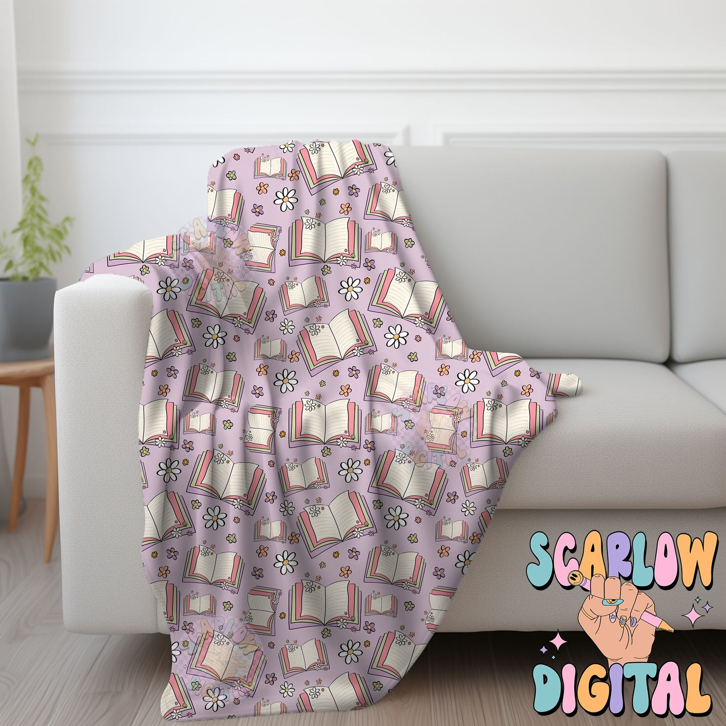 Books Seamless Pattern Sublimation Digital Design Download, flowers seamless pattern, smut seamless pattern, reading seamless patterns