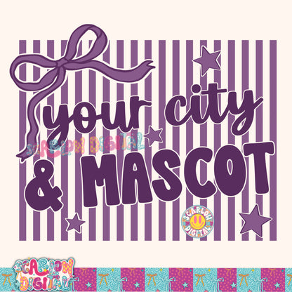 Purple Mascot Custom Design  - REVIEW DESCRIPTION BEFORE PURCHASING