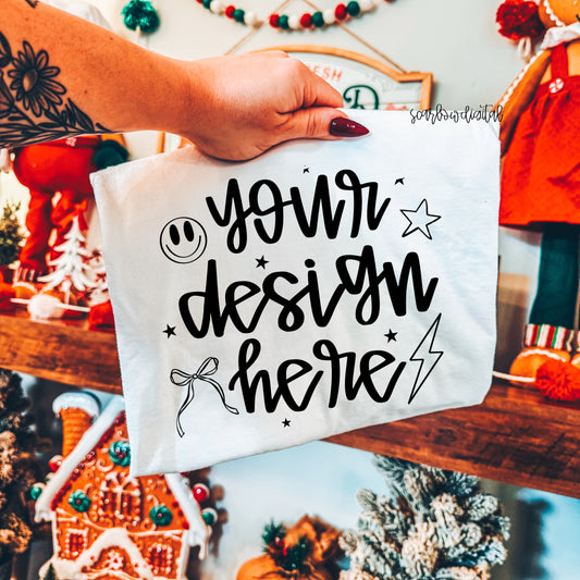 White Comfort Colors Christmas Mockup