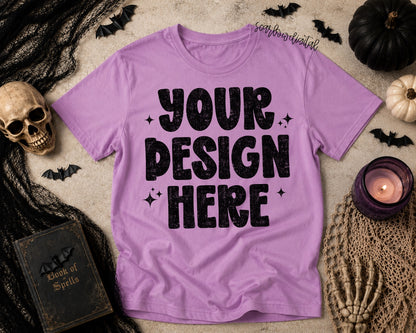Halloween Orchid Comfort Colors Unisex Garment-Dyed Heavyweight T-Shirt 1717 Mockup