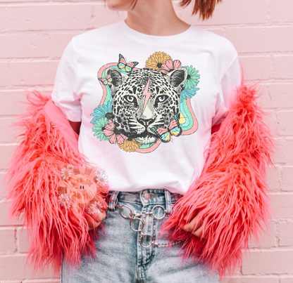 Snow Leopard PNG-Retro Sublimation Digital Design Download-butterfly png, flowers png, floral png, rainbow png, colorful png, girly png file