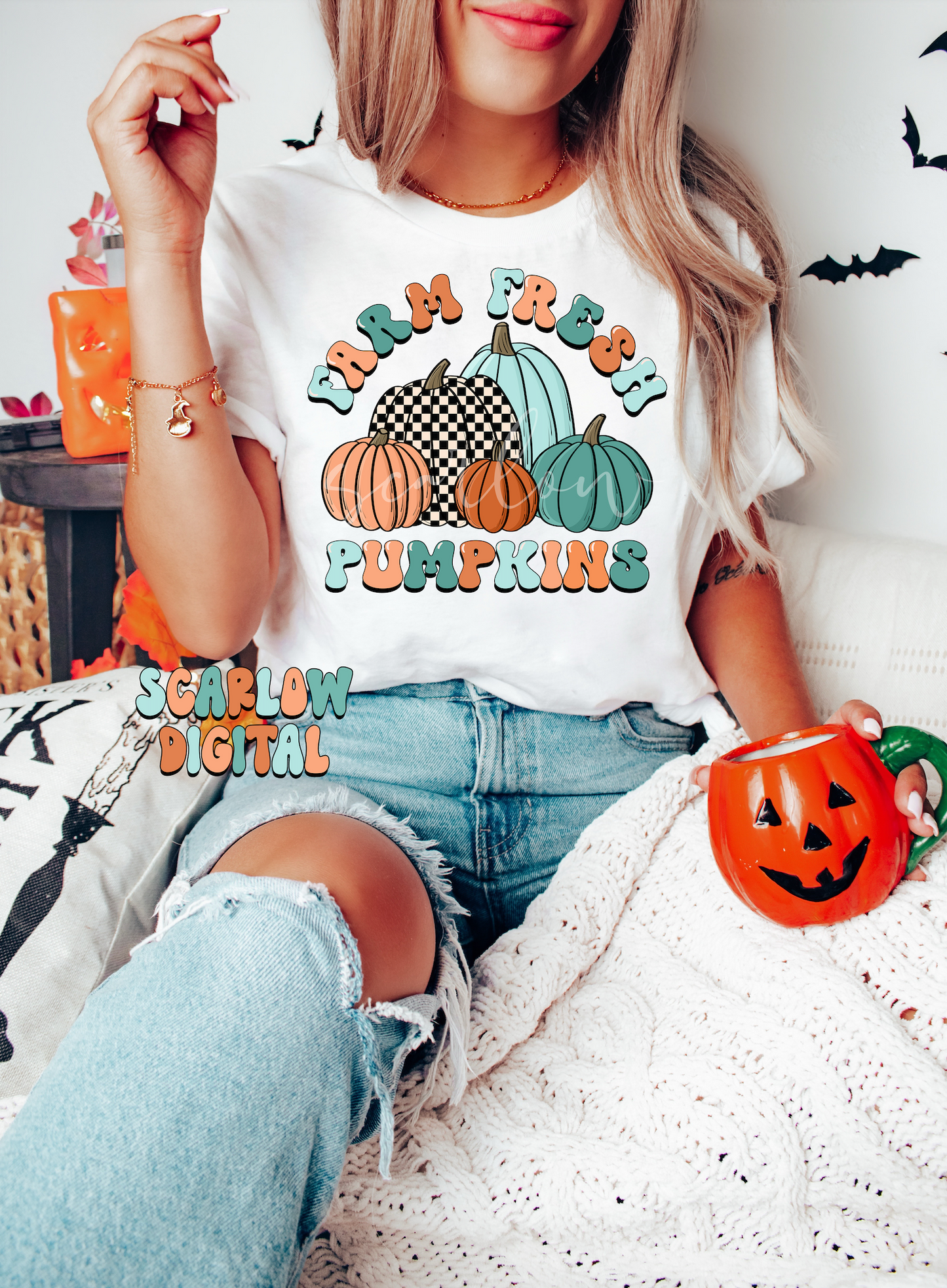 Farm Fresh Pumpkins PNG-Fall Sublimation Digital Design Download-pumpkin patch png, boy fall png file, autumn vibes png, halloween png files