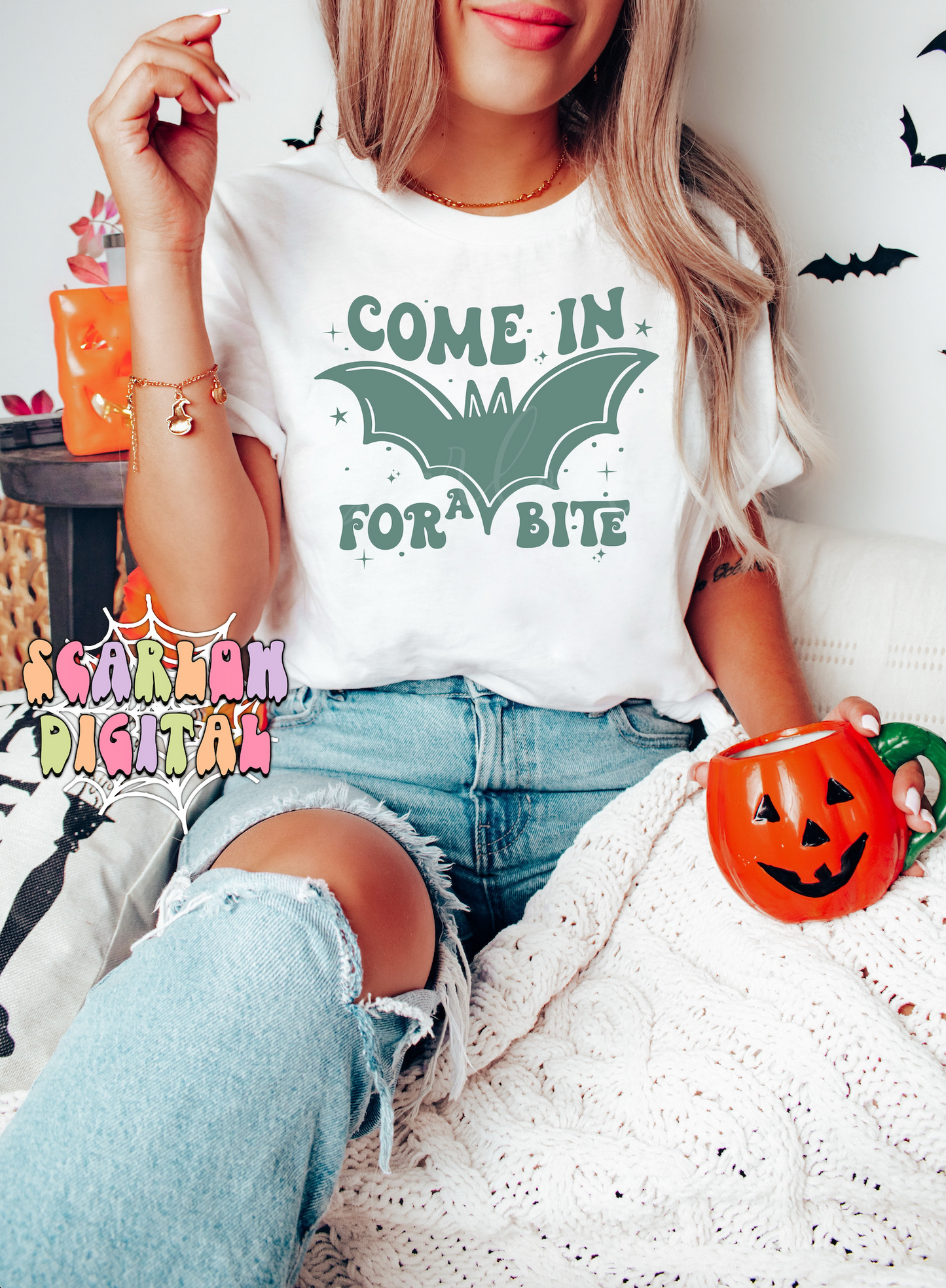 Come In For a Bite SVG-Halloween Cricut Cut Files Digital Design Download-spooky svg, retro halloween svg, cute halloween svg, spooky vibes svg