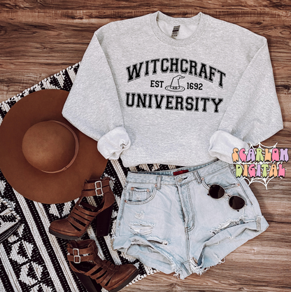 Witchcraft University SVG-Halloween Cricut Cut Files Digital Design Download-witchy svg, witch hat svg, witchcraft svg, spooky season svg