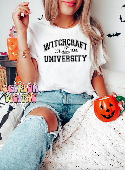 Witchcraft University SVG-Halloween Cricut Cut Files Digital Design Download-witchy svg, witch hat svg, witchcraft svg, spooky season svg