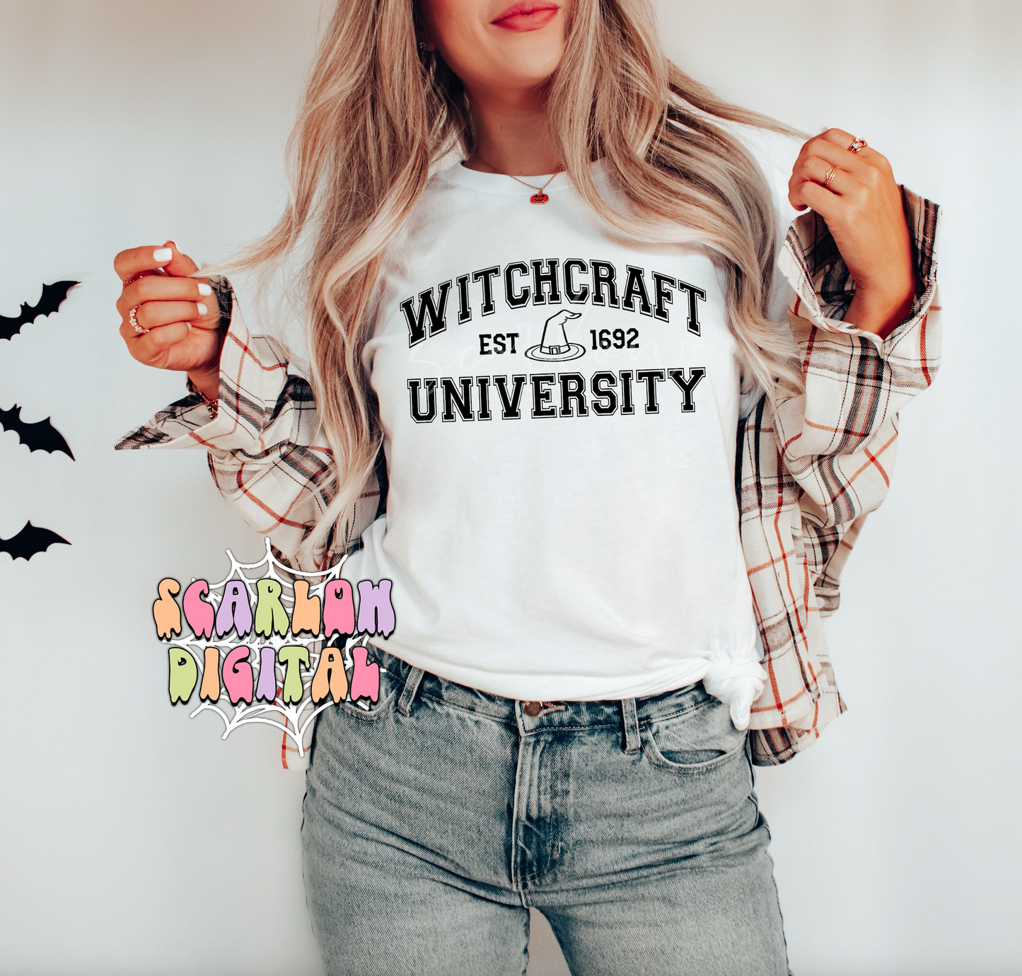 Witchcraft University SVG-Halloween Cricut Cut Files Digital Design Download-witchy svg, witch hat svg, witchcraft svg, spooky season svg