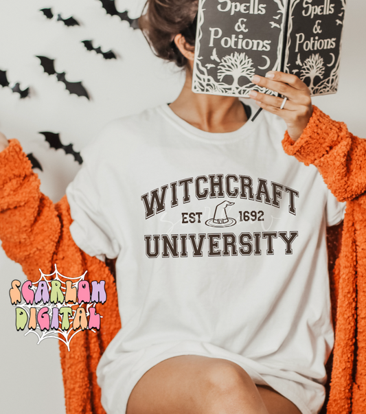 Witchcraft University SVG-Halloween Cricut Cut Files Digital Design Download-witchy svg, witch hat svg, witchcraft svg, spooky season svg