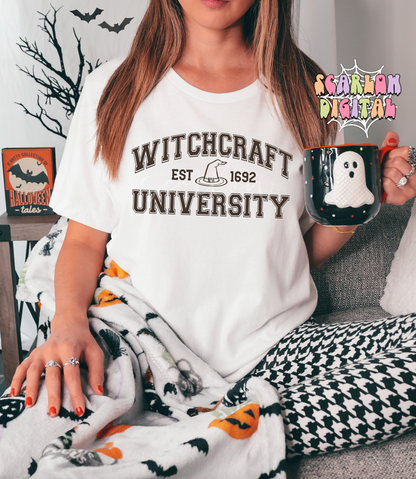 Witchcraft University SVG-Halloween Cricut Cut Files Digital Design Download-witchy svg, witch hat svg, witchcraft svg, spooky season svg