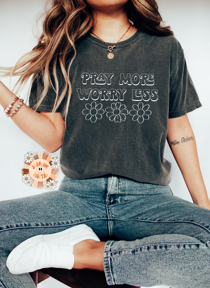 Pray More Worry Less SVG-Christian Cricut Cut File Digital Design Download-bible verse svg, religious svg, positivity svg, trendy svg files