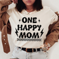 One Happy Mom SVG-Retro Cricut Cut File Digital Design Download-checkered svg, svg for moms, mommy svg, mommy and me svg, retro mommy svg