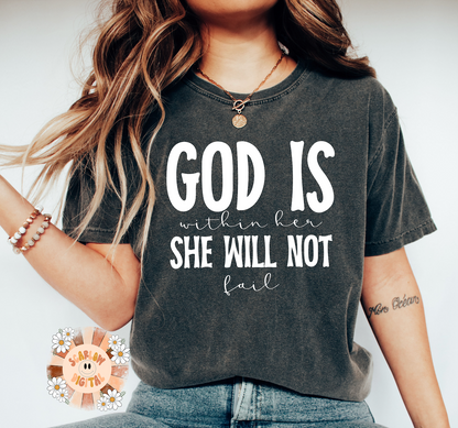 God is Within Her She Will Not Fail SVG-Christian Cricut Cut File Digital Design Download-religious svg, christian girl png, godly woman png