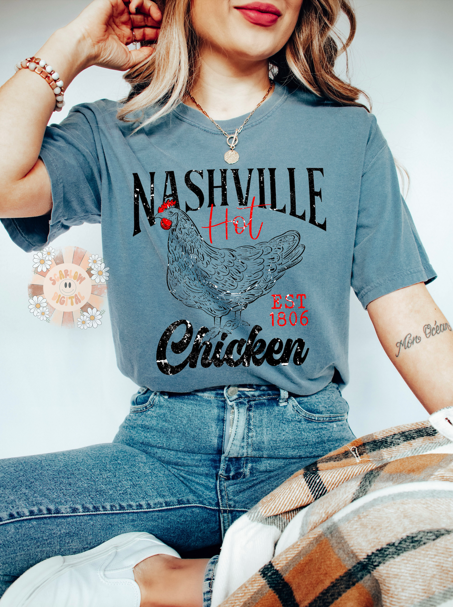 Nashville Hot Chicken PNG-Food Sublimation Digital Design Download-funny tshirt png, tshirt designs, chicken png, adult png, simple png file