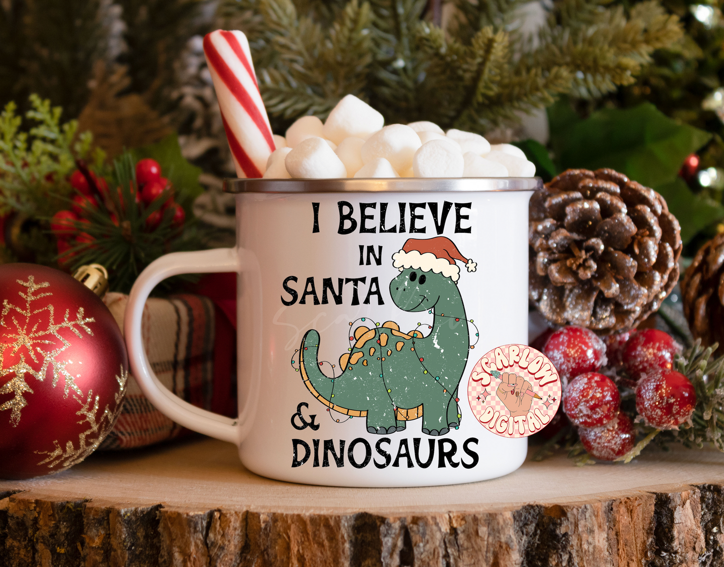 I Believe in Santa and Dinosaurs PNG-Christmas Sublimation Digital Design Download-boys christmas png, dinos png, boy designs, funny png