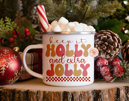 Keep it Holly and Extra Jolly PNG-Christmas Sublimation Digital Design Download-christmas spirit png, holidays png, trendy christmas png