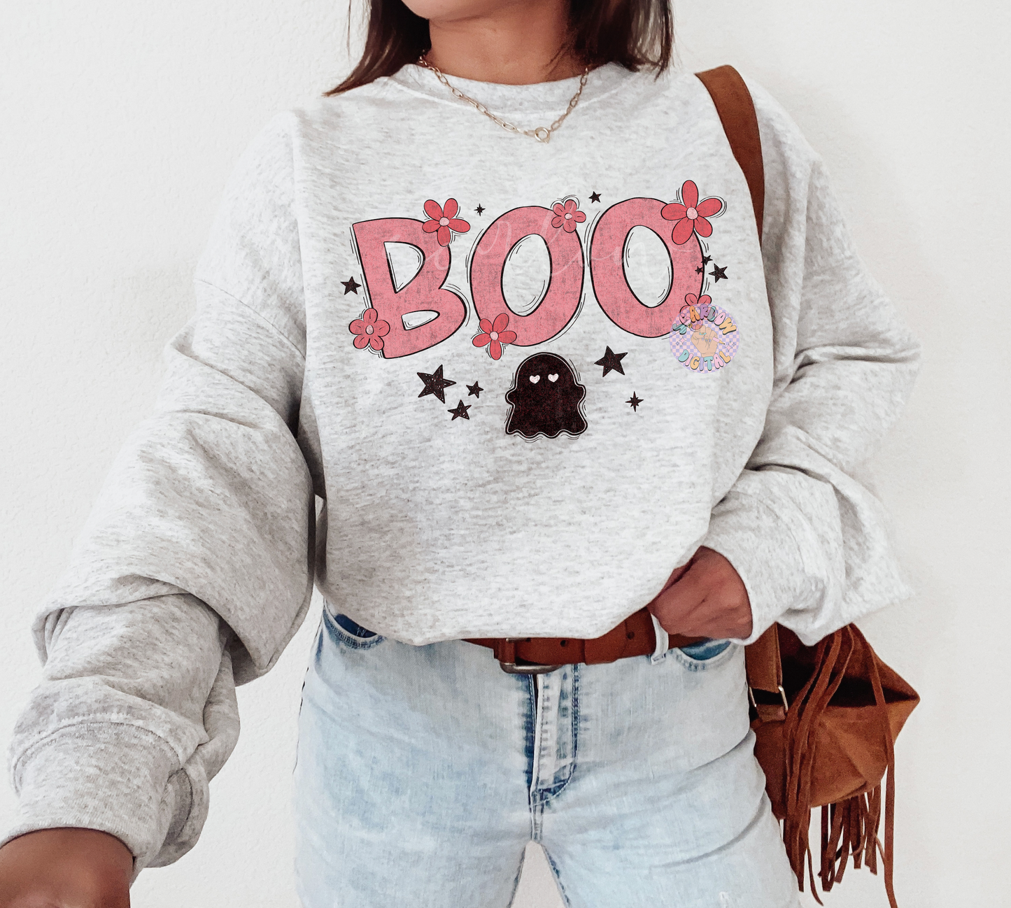 Boo PNG-Halloween Sublimation Digital Design Download-girl halloween png, preppy png, spooky season png, fall png, little girl png designs