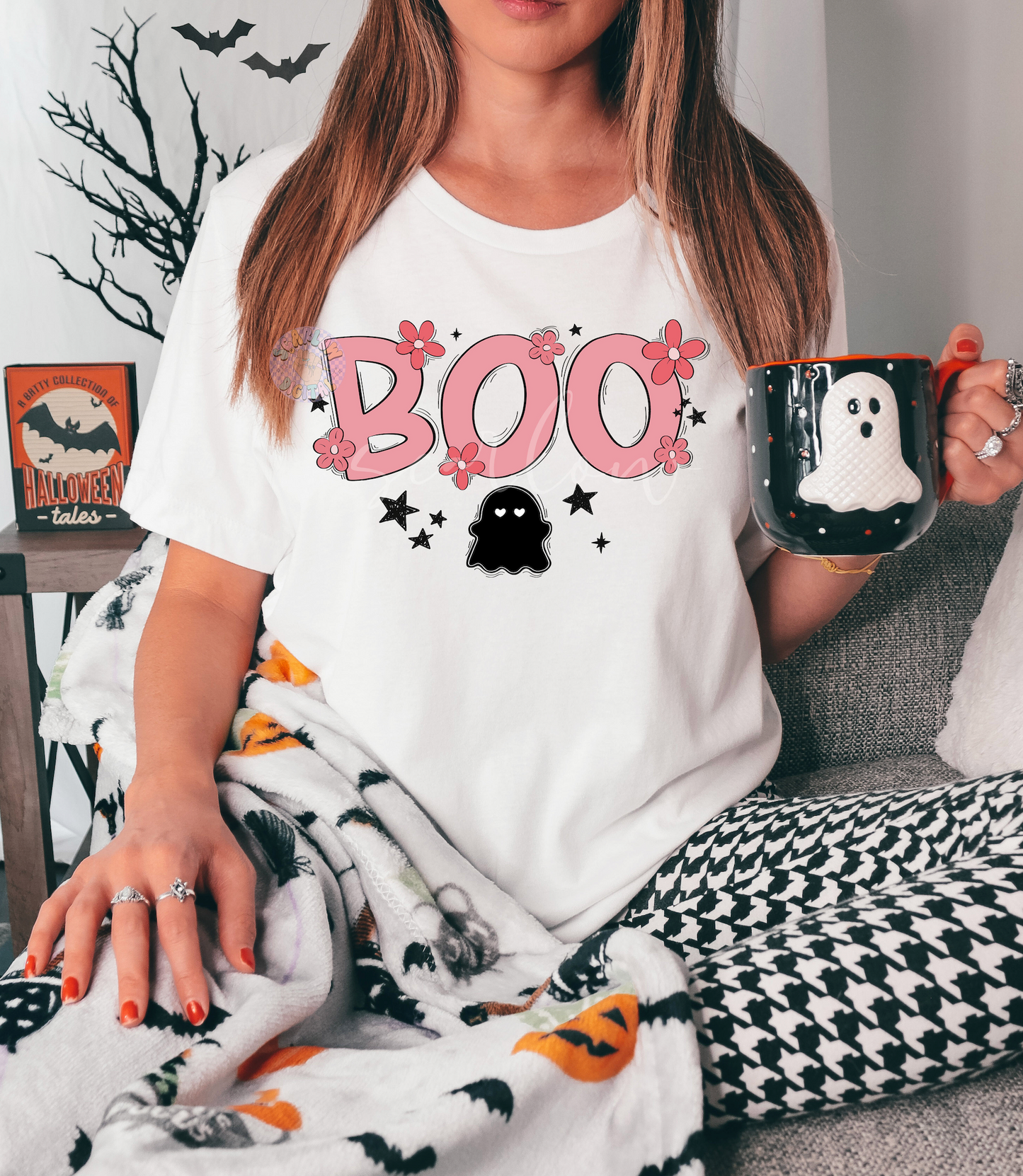 Boo PNG-Halloween Sublimation Digital Design Download-girl halloween png, preppy png, spooky season png, fall png, little girl png designs