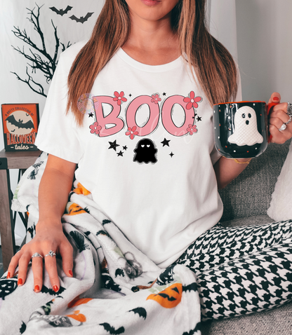Boo PNG-Halloween Sublimation Digital Design Download-girl halloween png, preppy png, spooky season png, fall png, little girl png designs