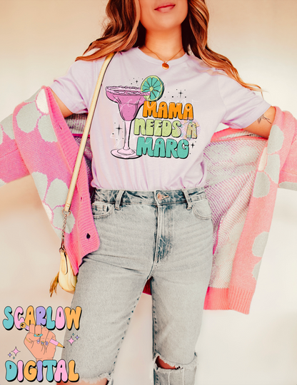 Mama Needs a Marg PNG-Funny Sublimation Digital Design Download-margarita png, adult humor png, tequila png, png for moms, funny mama png