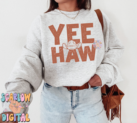 YeeHaw PNG-Western Sublimation Digital Design Download-cowboy hat png, country png, southern png, simple western png, kids western png files