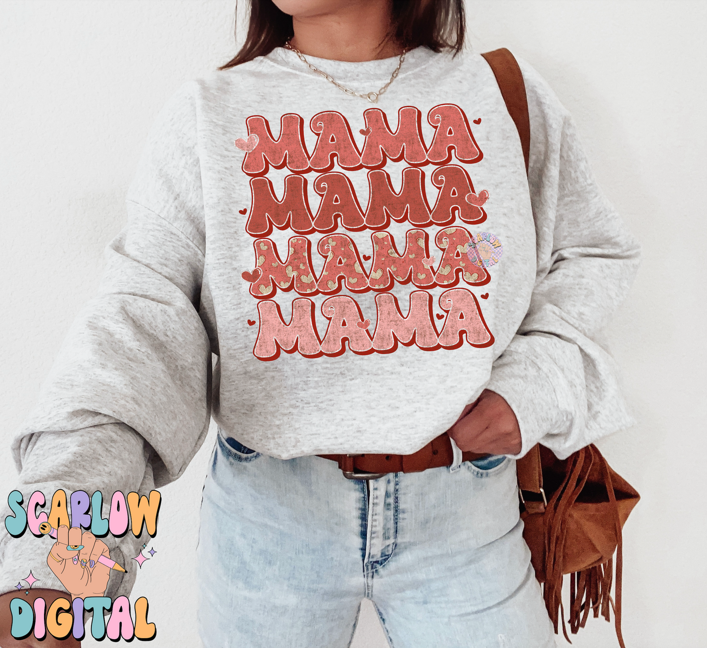 Mama PNG-Valentine's Day Sublimation Digital Design Download-valentine's day mama png, mommy and me png, mama mini png, hearts png design