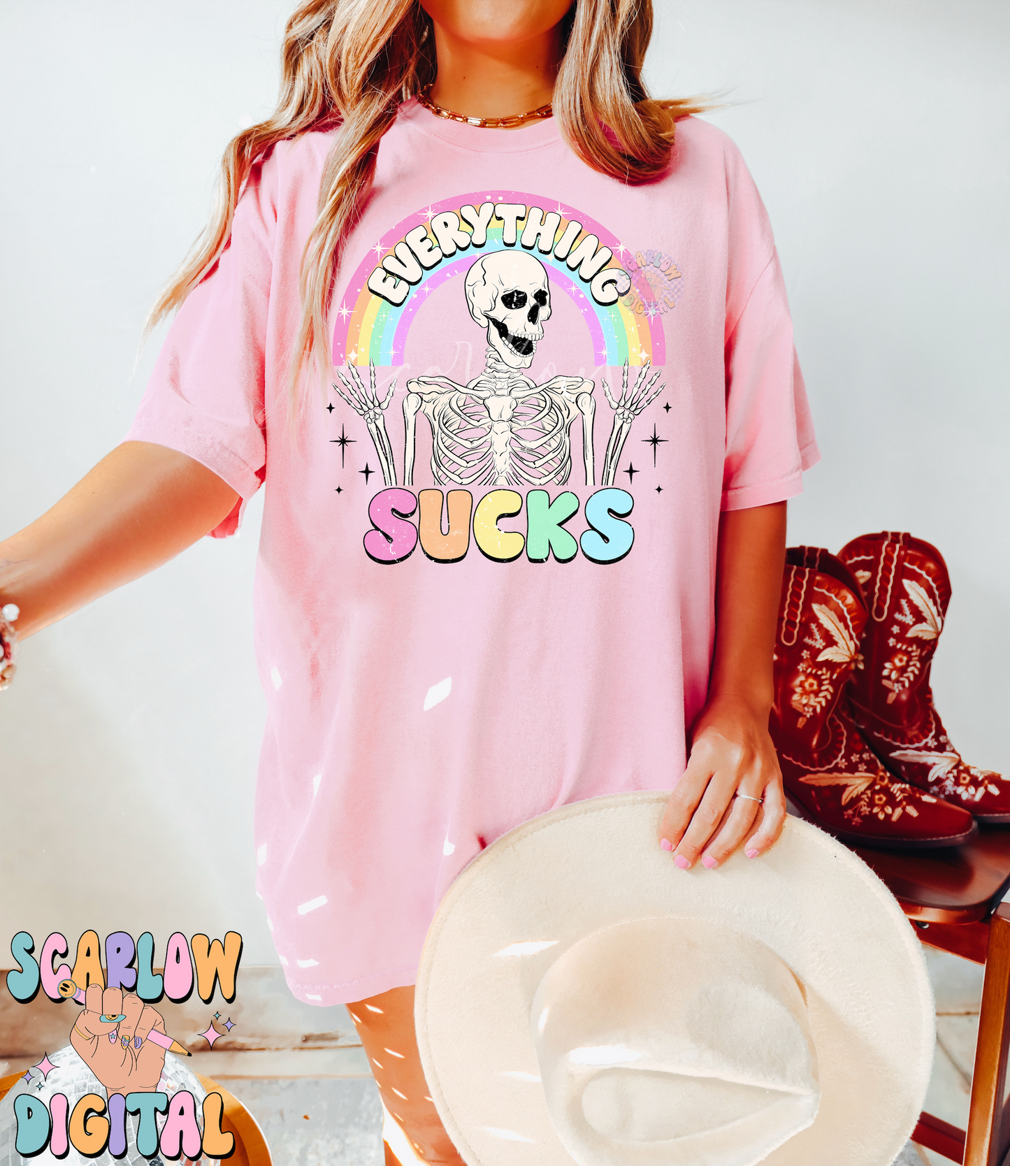 Everything Sucks PNG-Funny Sublimation Digital Design Download-adult humor png, sarcastic png, skeleton png, png for adults, colorful png