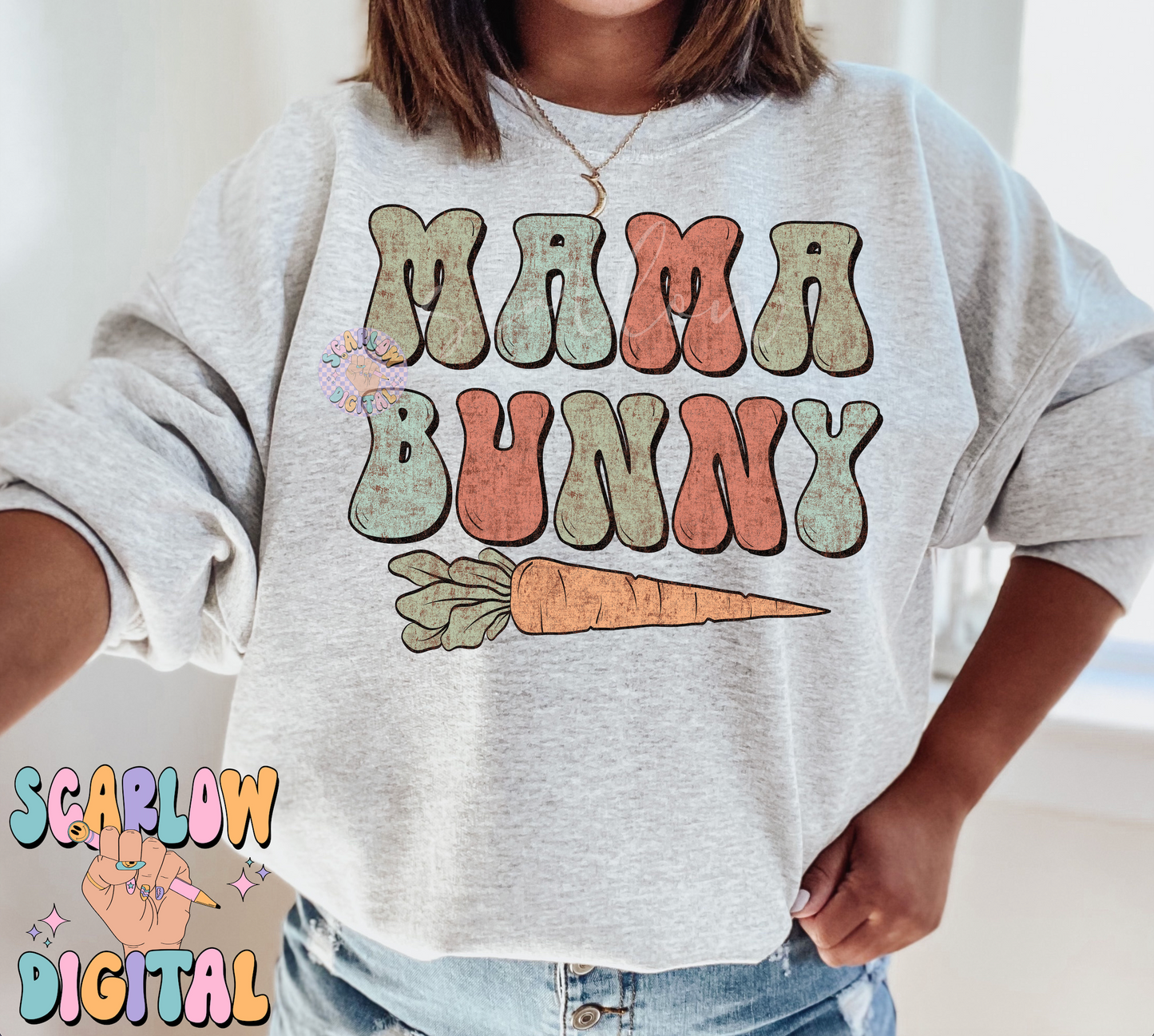 Mama Bunny PNG-Easter Sublimation Digital Design Download-carrot png, mom easter png, mama mini easter png, easter mommy and me png file