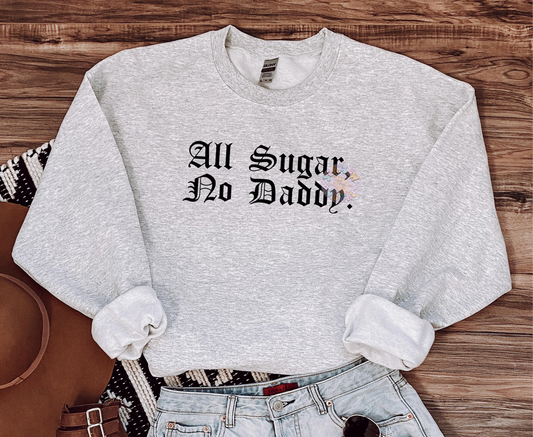 All Sugar No Daddy SVG Digital Design Download, adult humor svg, snarky svg, svg for women, women empowerment svg, independent woman svg