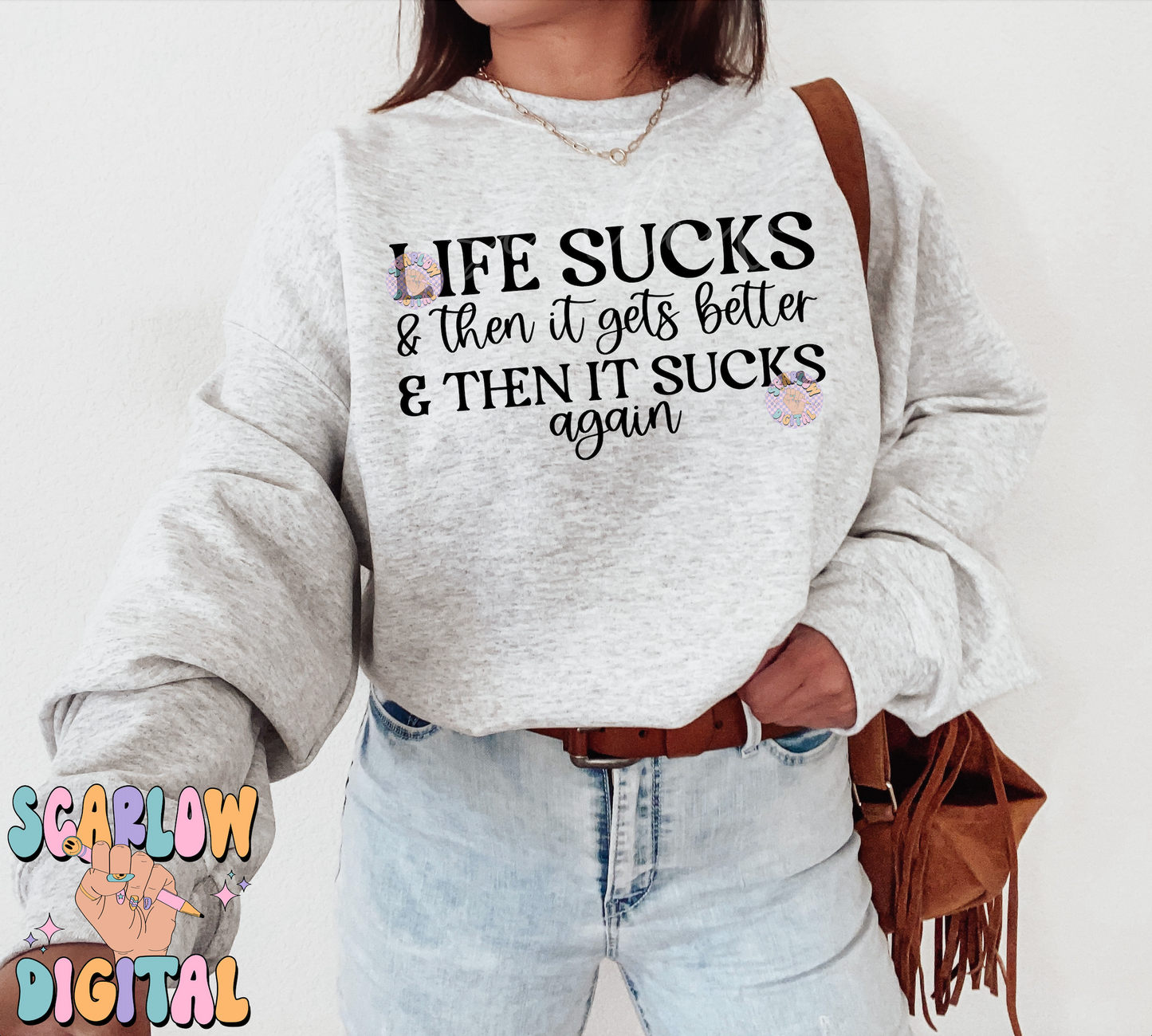 Life Sucks SVG Cricut Cut File-Funny Sublimation Digital Design Download-snarky svg, simple png designs, adult humor svg, it gets better svg