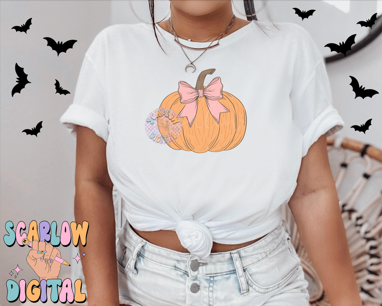 Coquette Pumpkin PNG Digital Design Download, halloween png, fall pumpkin png, pretty pumpkin png, trendy halloween designs, girl fall png