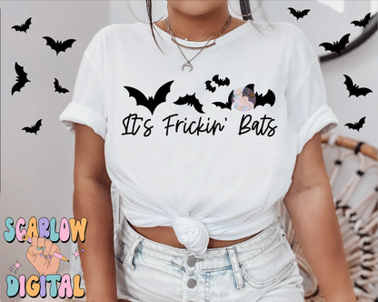 It's Frickin' Bats SVG Digital Design Download, Halloween svg, funny halloween designs, bats png, spooky season png, single color png design