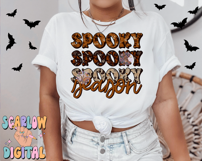 Spooky Season PNG Digital Design Download, vintage spooky season png, vintage halloween png, trendy fall png, pumpkin png, october png