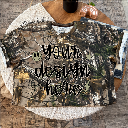 Camo Russell Outdoors T-Shirt Mockup