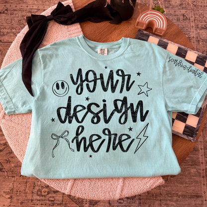 Chalky Mint Comfort Colors T-Shirt Mockup