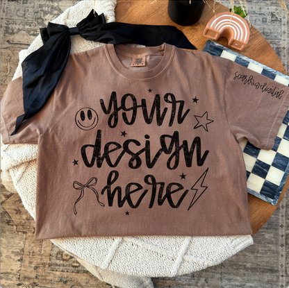 Espresso Comfort Colors T-Shirt Mockup