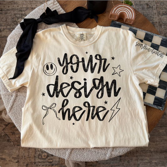 Ivory Comfort Colors T-Shirt Mockup