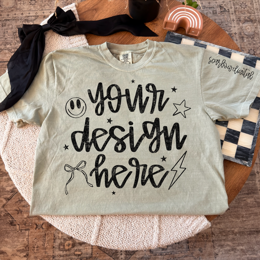 Sandstone Comfort Colors T-Shirt Mockup