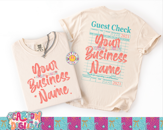 Small Business Custom Design + FRONT/POCKET CUSTOM - REVIEW DESCRIPTION BEFORE PURCHASING