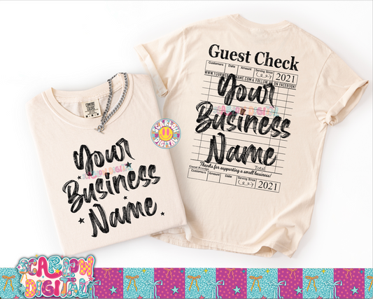 Small Business Custom Design + FRONT/POCKET CUSTOM - REVIEW DESCRIPTION BEFORE PURCHASING