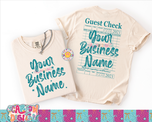 Small Business Custom Design + FRONT/POCKET CUSTOM - REVIEW DESCRIPTION BEFORE PURCHASING