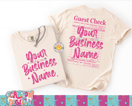 Small Business Custom Design + FRONT/POCKET CUSTOM - REVIEW DESCRIPTION BEFORE PURCHASING