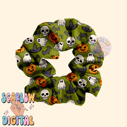 Halloween Seamless Pattern Digital Design Download, pumpkin seamless, jack o lantern seamless, skull seamless, witch seamless, fall seamless