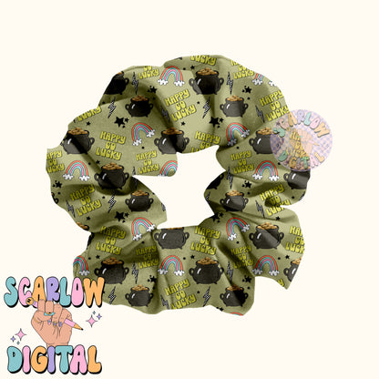 Happy Go Lucky Seamless Pattern-Saint Patrick's Day Sublimation Digital Design Download-pot of gold seamless file, lucky boy seamless file
