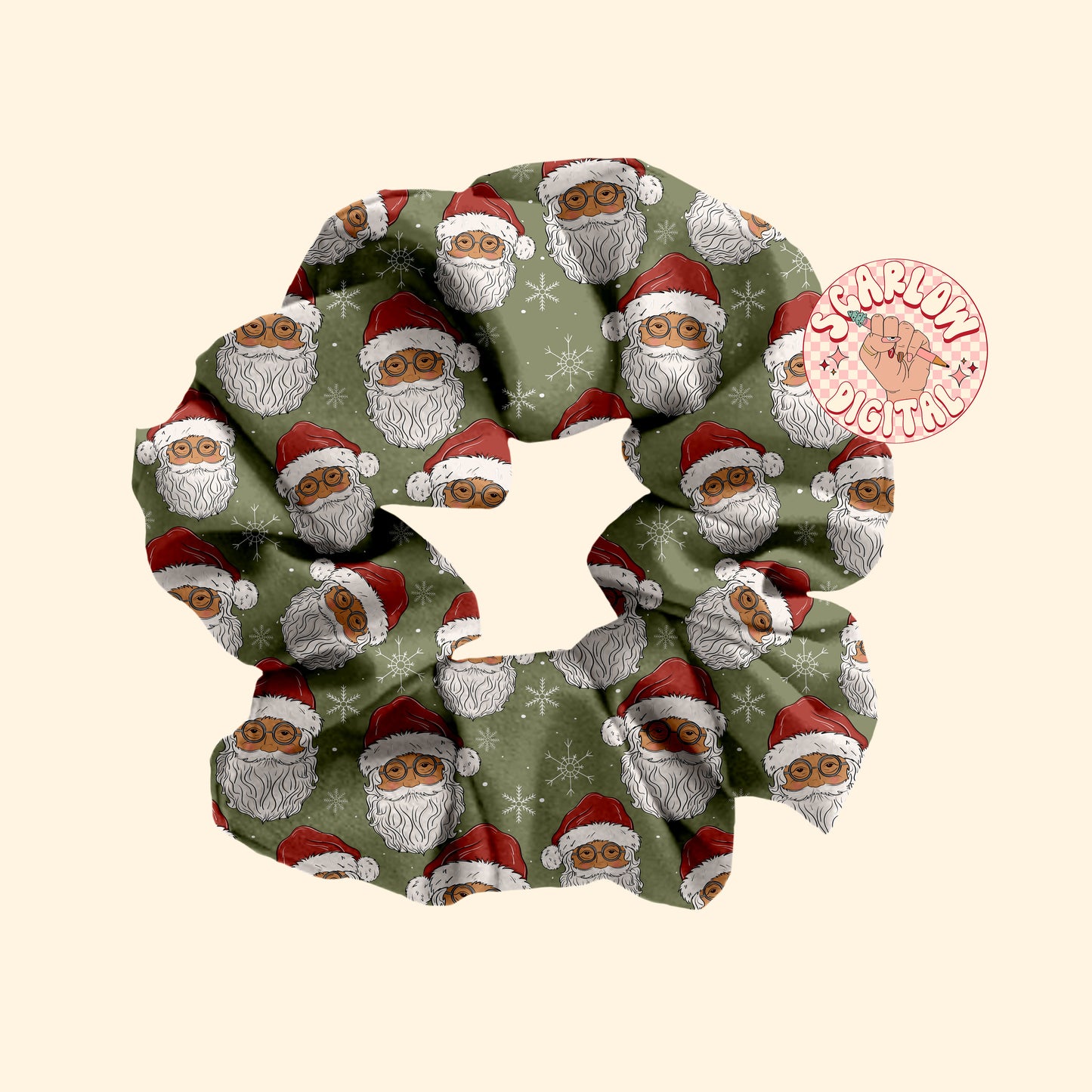 Traditional Santa Claus Seamless Pattern-Christmas Sublimation Digital Design Download-snowflake seamless, traditional christmas seamless