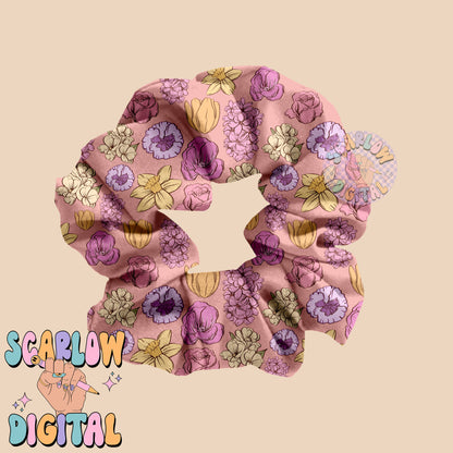 Floral Seamless Pattern-Spring Sublimation Digital Design Download-spring flowers seamless pattern, summer seamless, girly seamless pattern