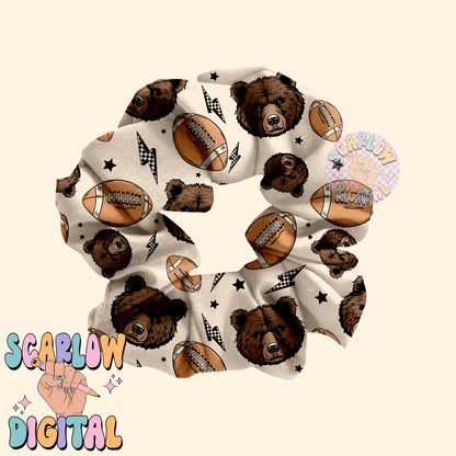 Bears Seamless Pattern Digital Design Download, bears football seamless file, team mascot digital prints, football season seamless patterns