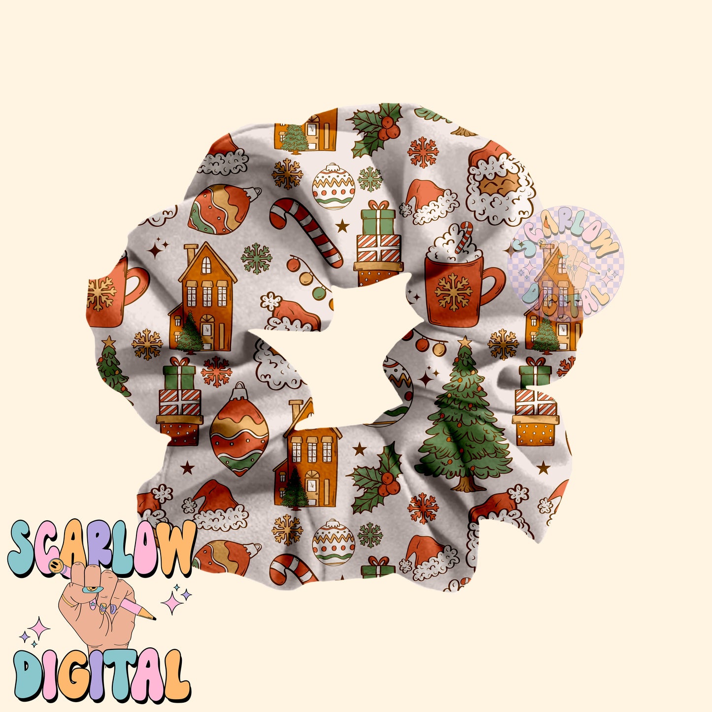 Christmas Things Seamless Pattern Digital Design Download, santa claus seamless, winter seamless, christmas digital paper, xmas designs