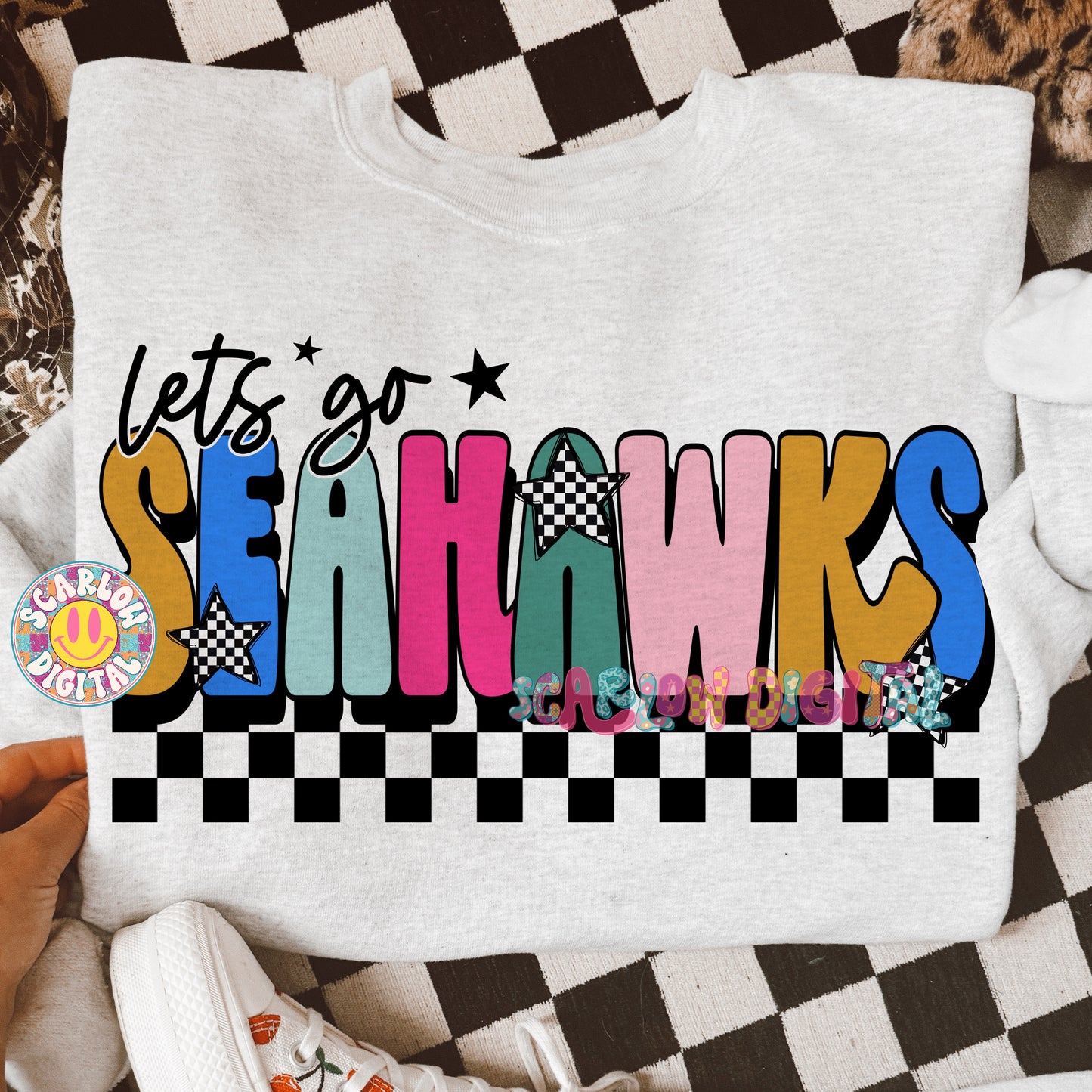 Let's Go Seahawks PNG Digital Design