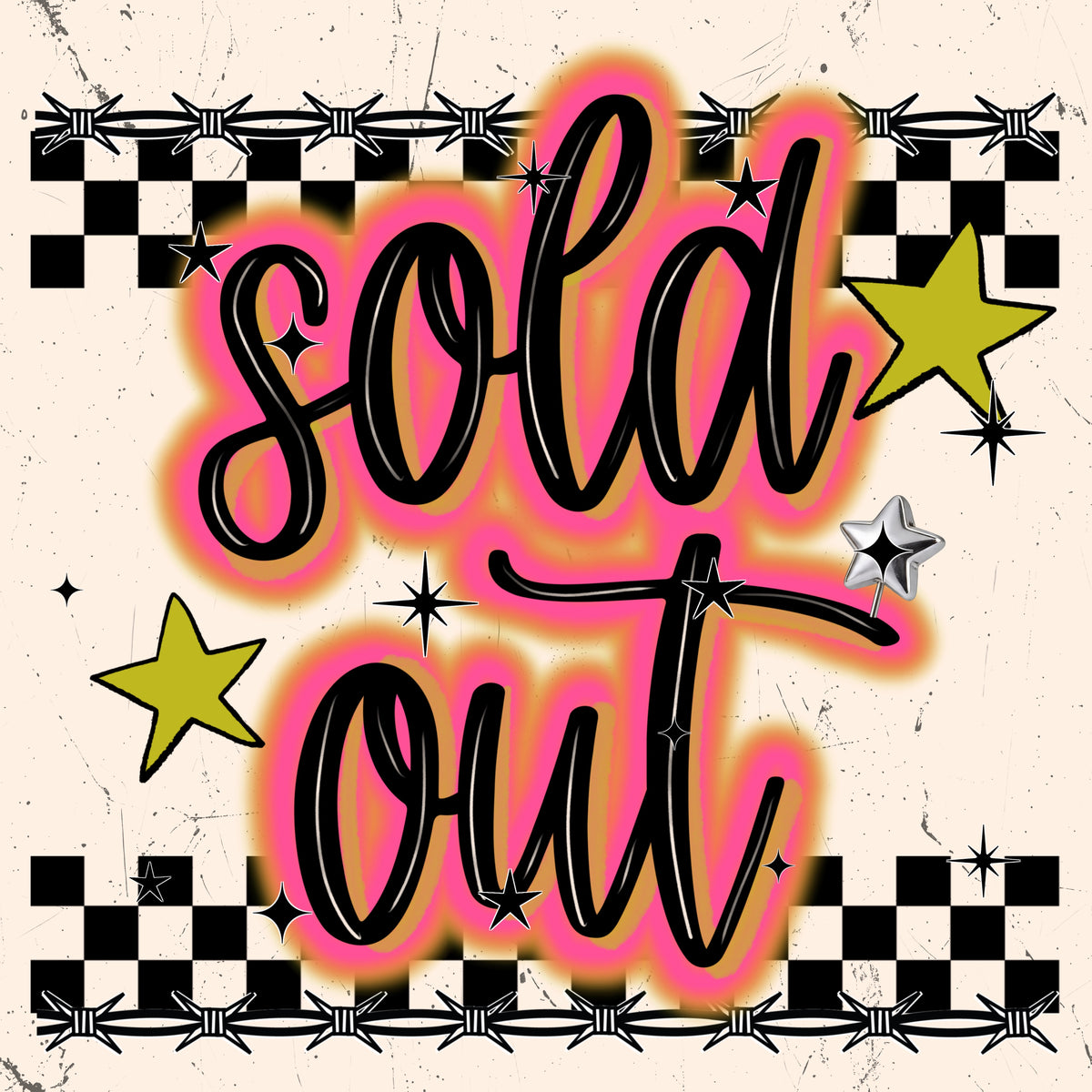 Sold Out Social Media Graphic Business Branding