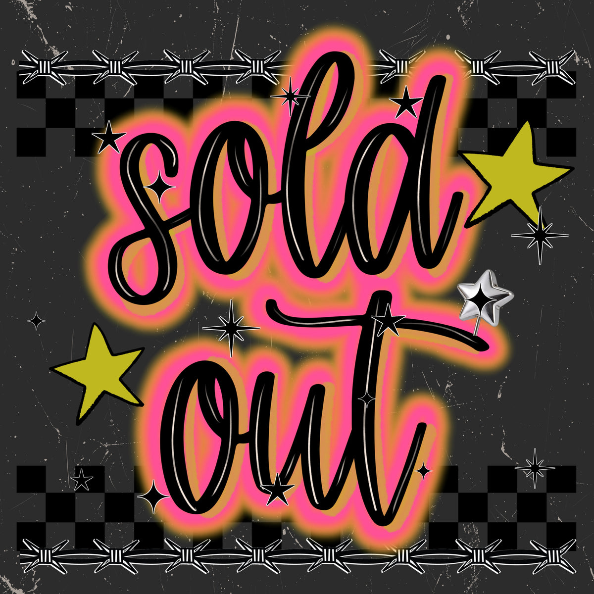Sold Out Social Media Graphic Business Branding